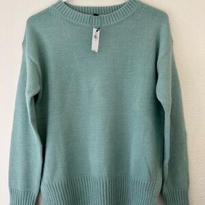 Banana Republic Seafoam Crew Neck Sweater, XS